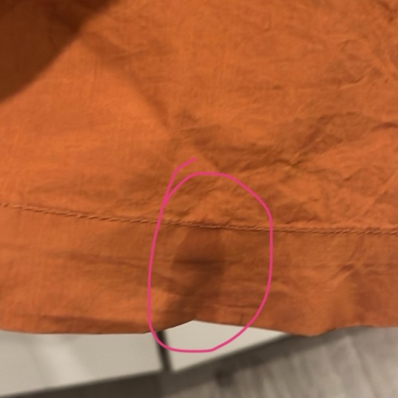 Sea New York O’Keefe Corset Ruffle Wide Leg Cropped Jumpsuit Burnt Orange 10 - Picture 9 of 13